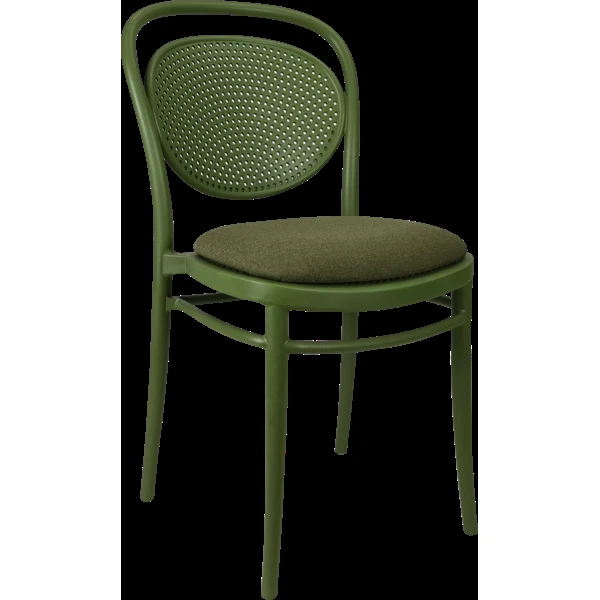 Siesta Marcel Chair - Olive Green with Olive Green Fabric Cushion