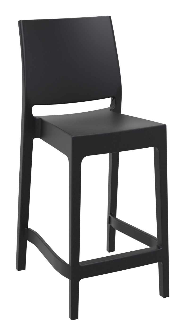 Siesta Maya Bar Stool 65cm (Counter Height) - Black