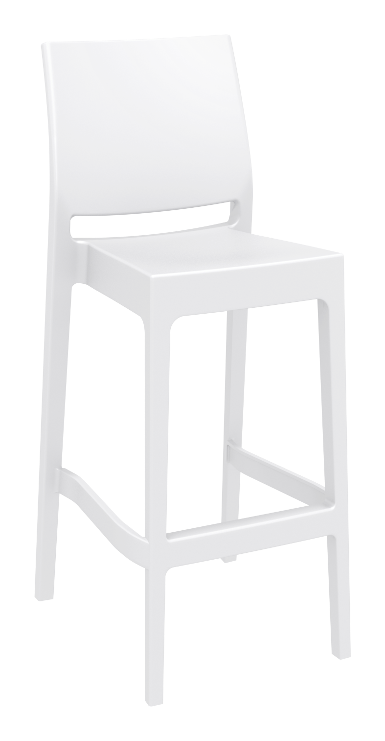Siesta Maya Bar Stool 75cm (Dry Bar Height) (Dry Bar Height) - White