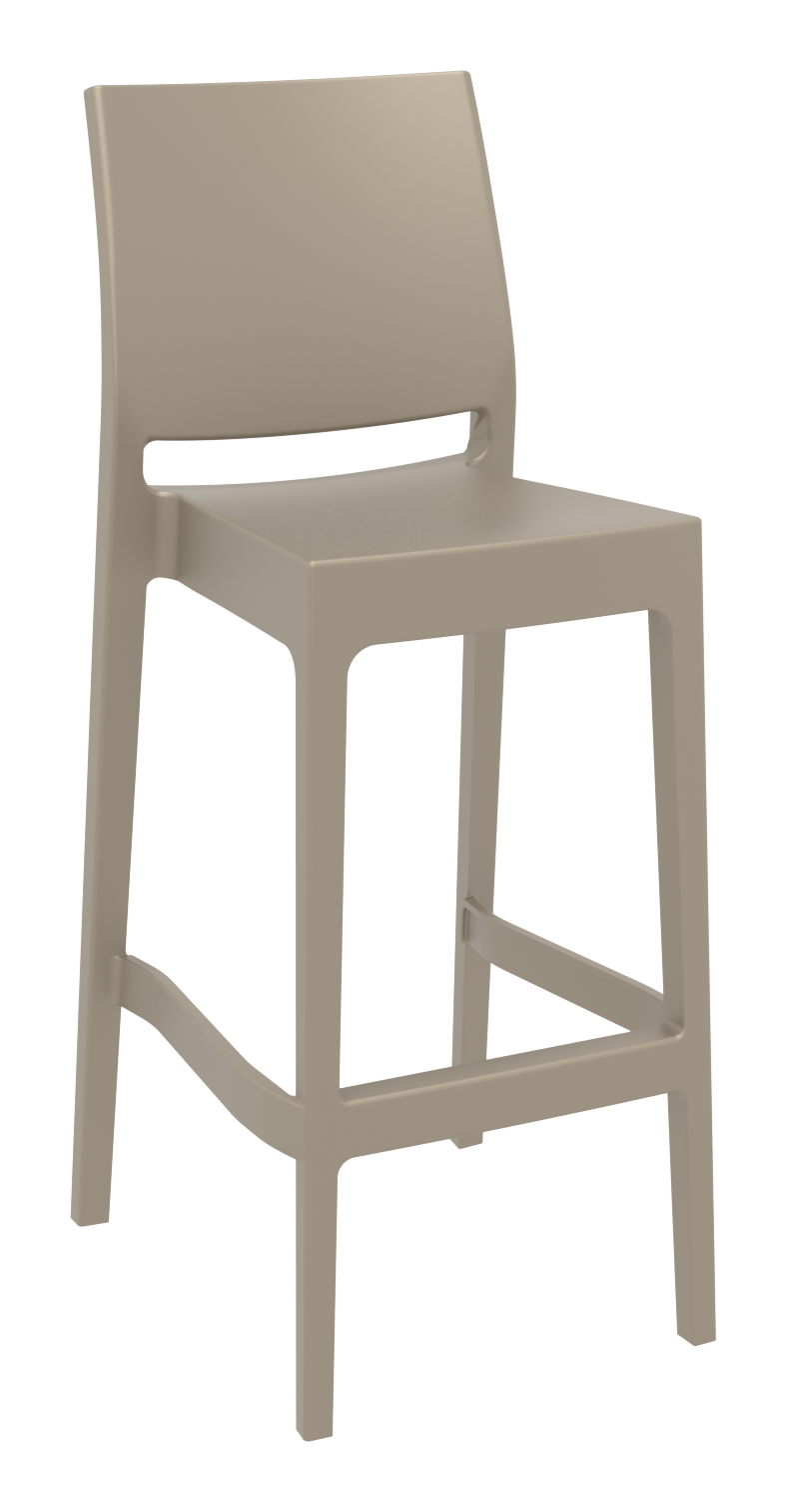 Siesta Maya Bar Stool 75cm (Dry Bar Height) (Dry Bar Height) - Taupe