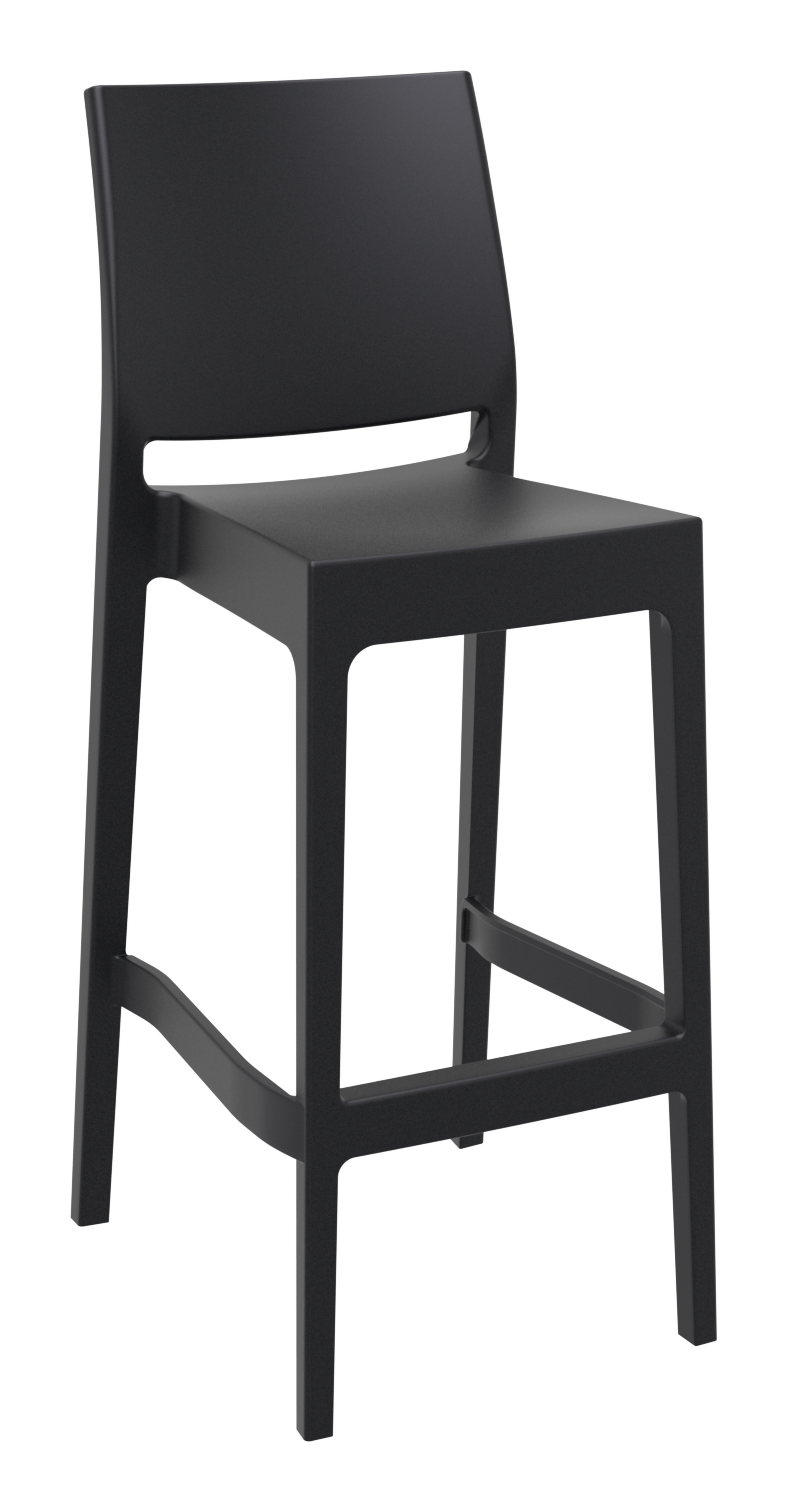 Siesta Maya Bar Stool 75cm (Dry Bar Height) (Dry Bar Height) - Black