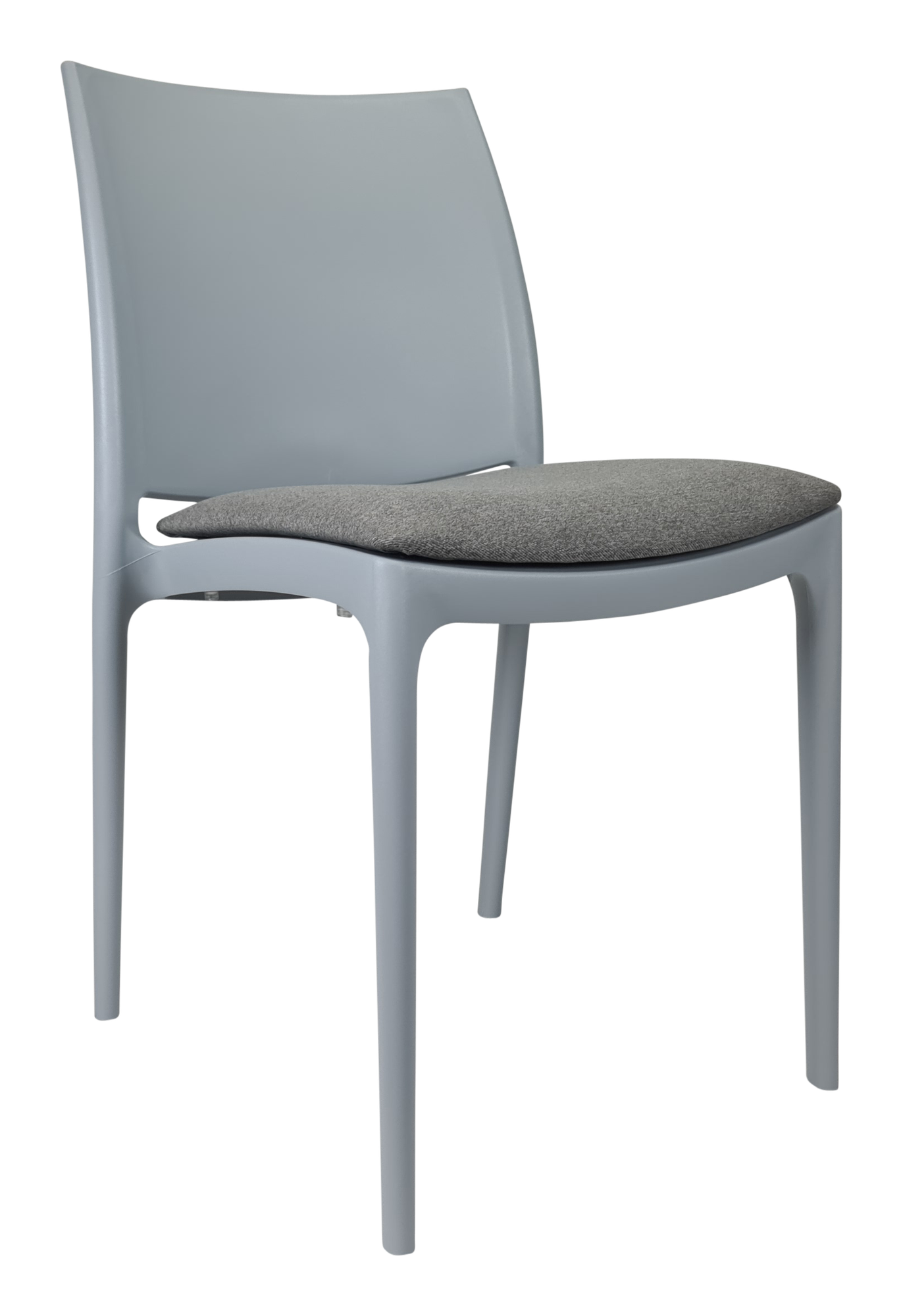 Siesta Maya Chair - Silver Grey with Taupe Fabric Cushion