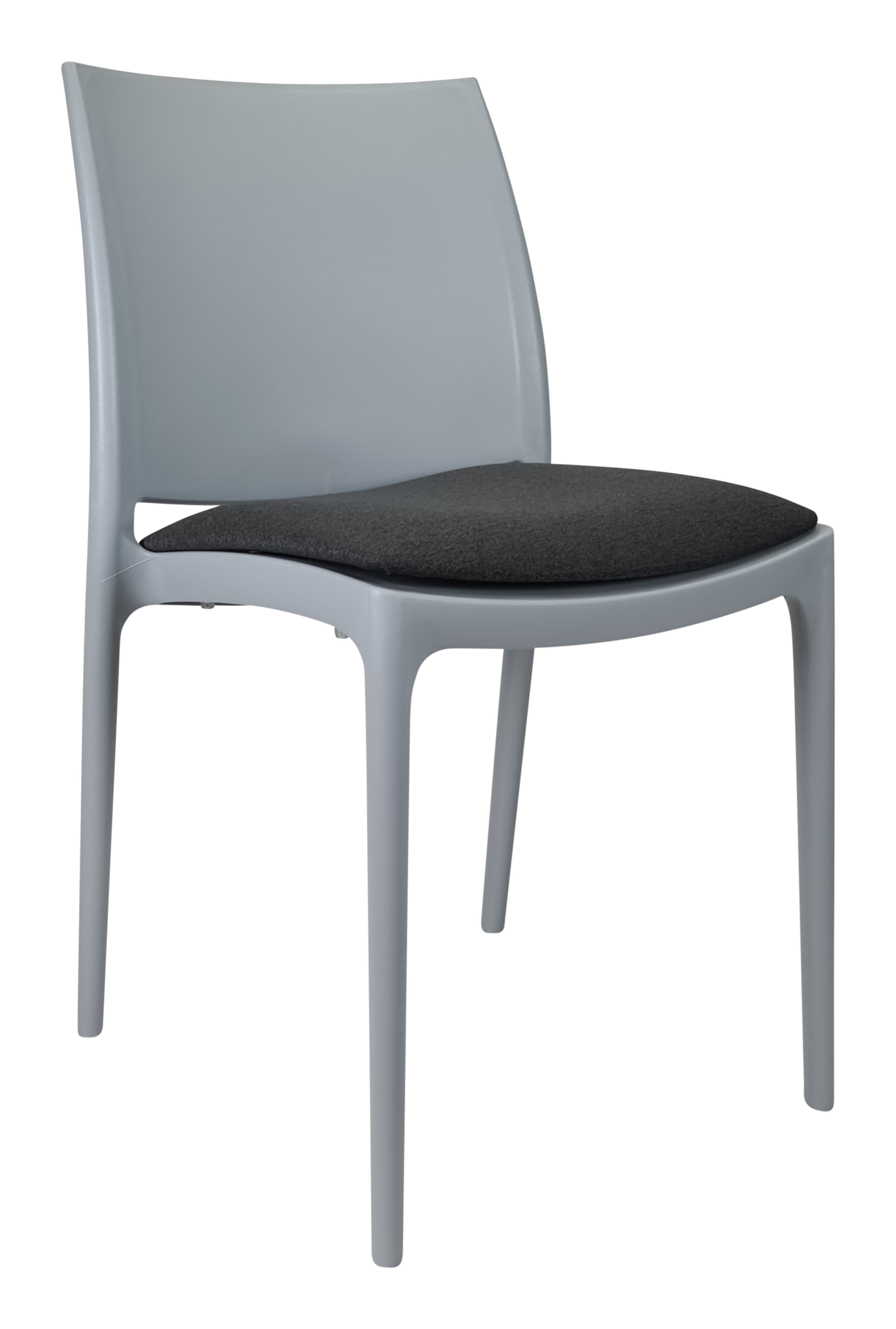 Siesta Maya Chair - Silver Grey with Anthracite Fabric Cushion