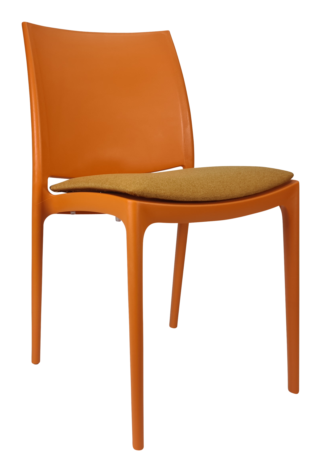 Siesta Maya Chair - Orange with Orange Fabric Cushion