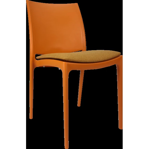 Siesta Maya Chair - Orange with Orange Fabric Cushion
