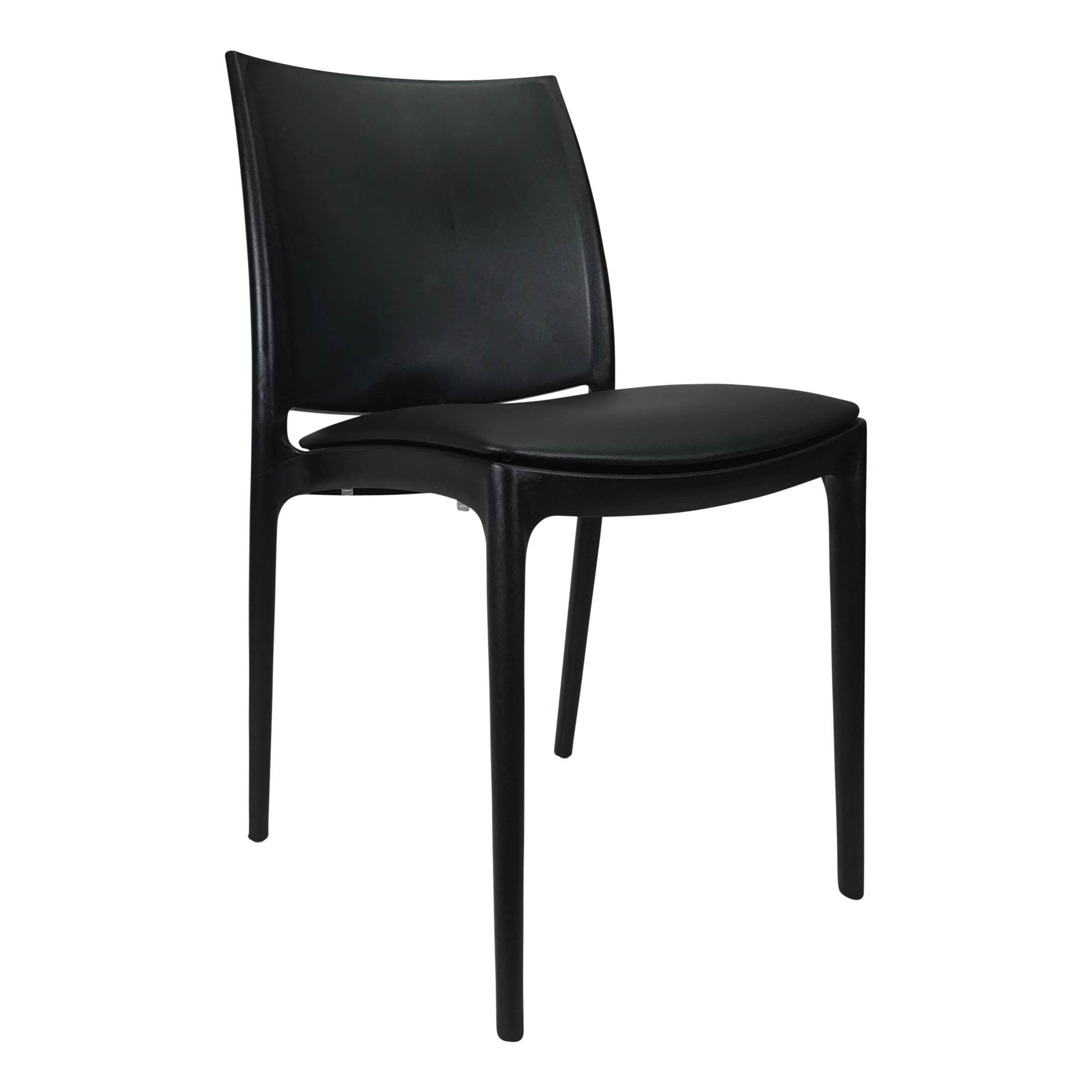 Siesta Maya Chair - Black with Black Vinyl Cushion