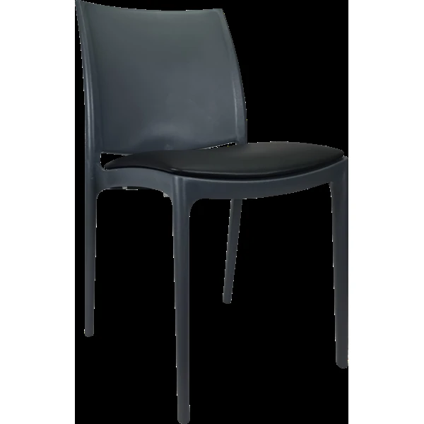 Siesta Maya Chair - Anthracite with Black Vinyl Cushion