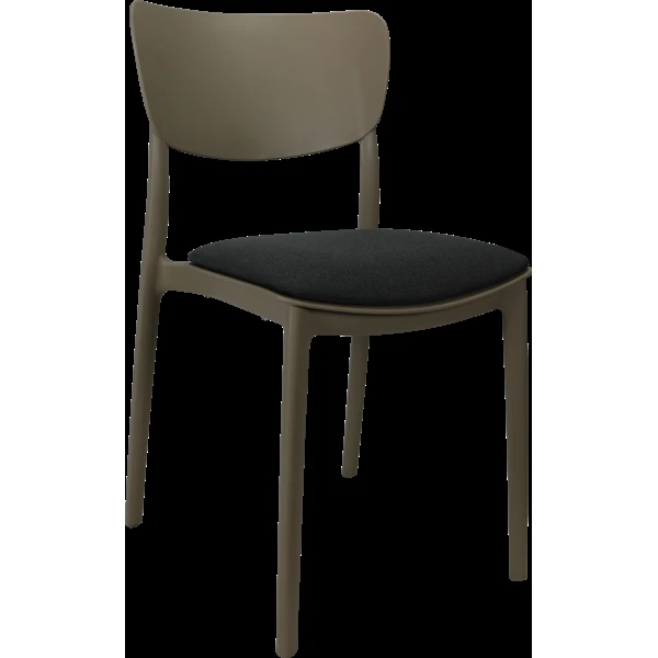 Siesta Monna Chair - Taupe with Anthracite Fabric Cushion