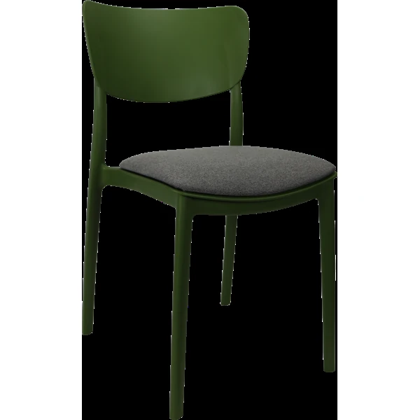 Siesta Monna Chair - Olive Green with Anthracite Fabric Cushion