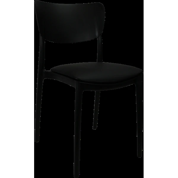 Siesta Monna Chair - Black with Black Vinyl Cushion