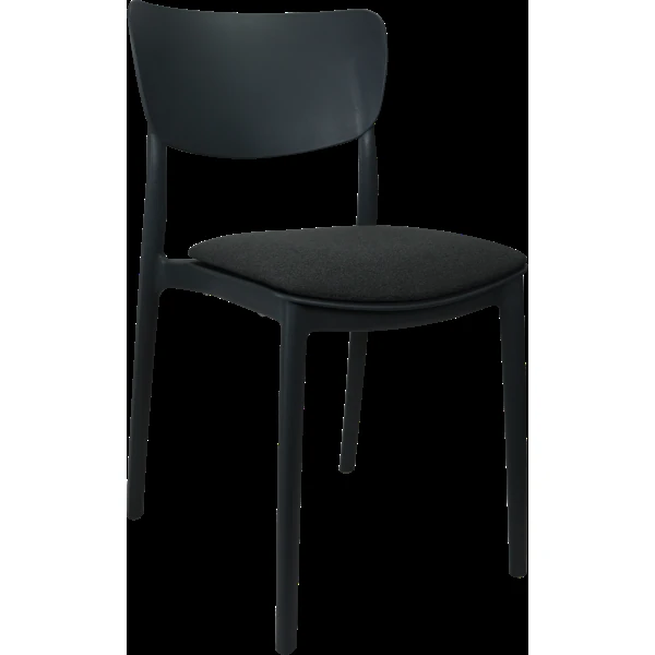 Siesta Monna Chair - Anthracite with Anthracite Fabric Cushion