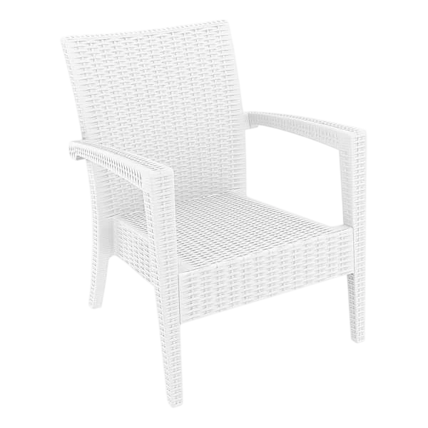 Siesta Miami (Tequila) Arm Chair - White