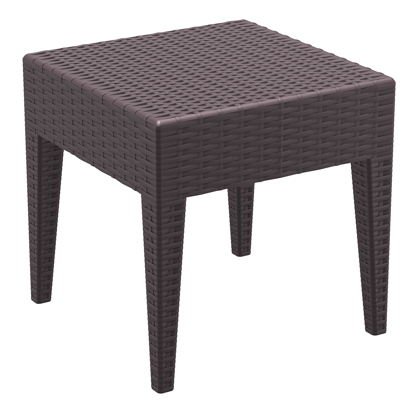 Siesta Miami (Tequila) Side Table - Chocolate