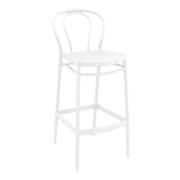 Siesta Victor Bar Stool 75cm (Dry Bar Height) - White