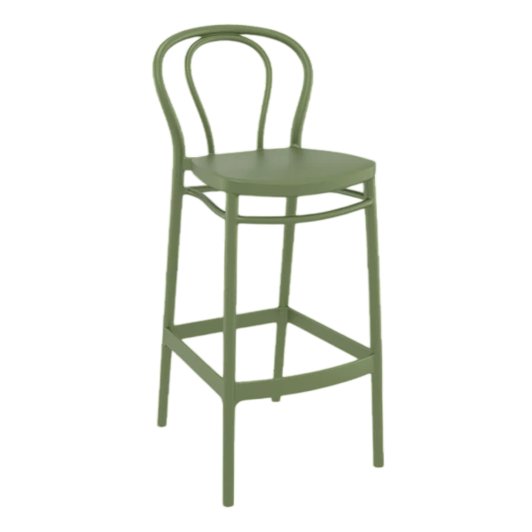 Siesta Victor Bar Stool 75cm (Dry Bar Height) - Olive Green
