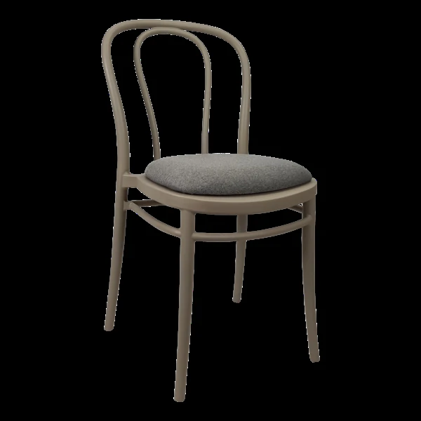 Siesta Victor Chair - Taupe with Anthracite Fabric Cushion