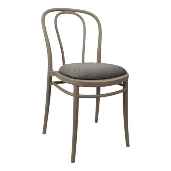 Siesta Victor Chair - Taupe with Anthracite Fabric Cushion