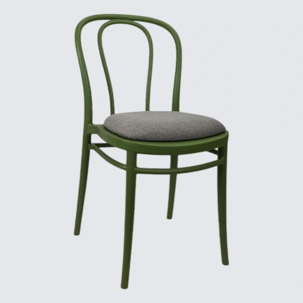 Siesta Victor Chair - Olive Green with Taupe Fabric Cushion