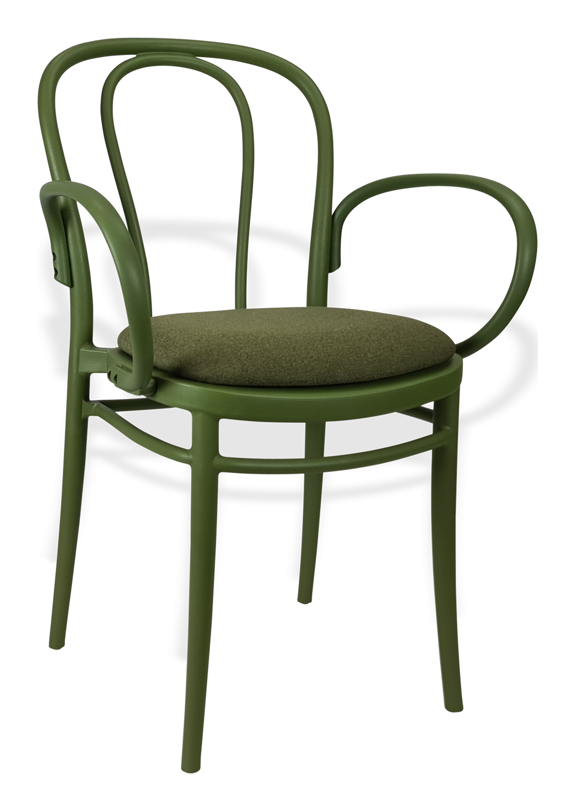 Siesta Victor XL Chair - Olive Green with Olive Green Fabric Cushion