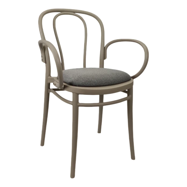 Siesta Victor XL Chair - Taupe with Taupe Fabric Cushion