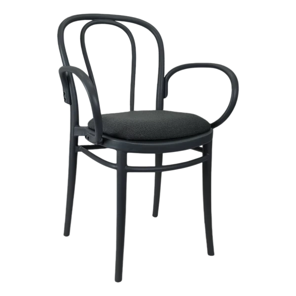 Siesta Victor XL Chair - Anthracite with Anthracite Fabric Cushion