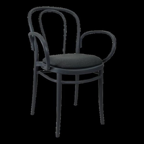 Siesta Victor XL Chair - Anthracite with Anthracite Fabric Cushion