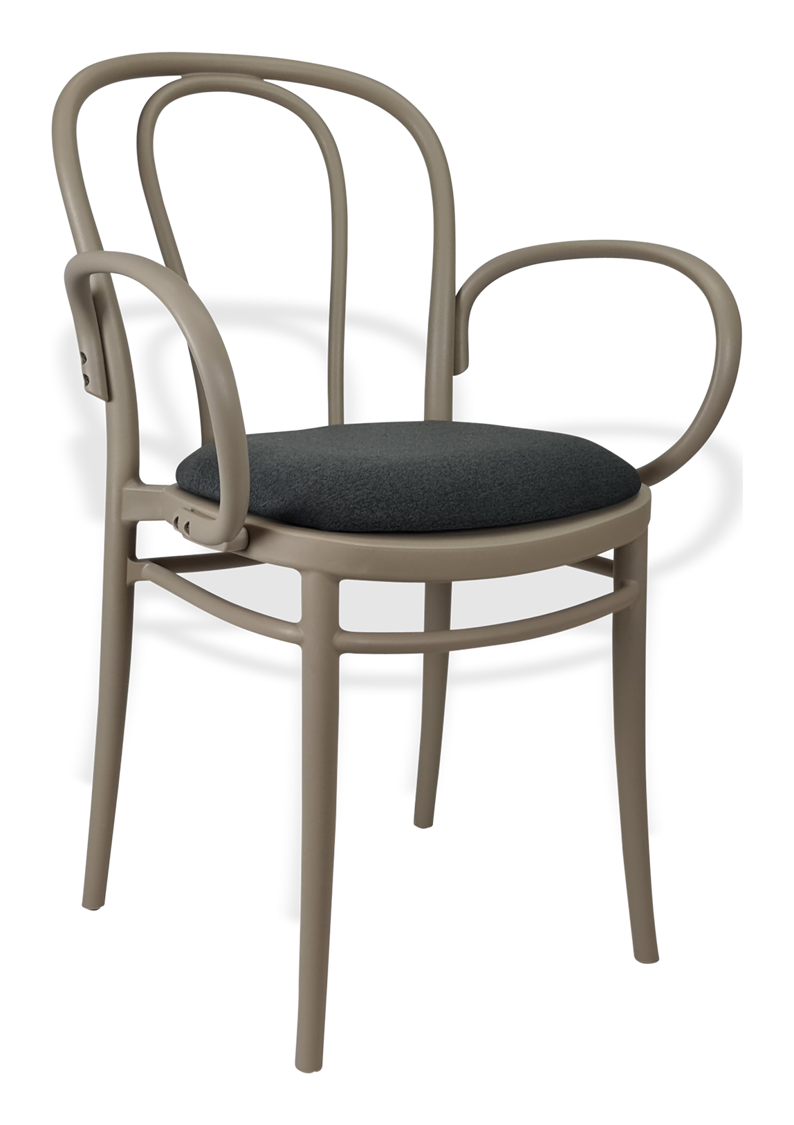 Siesta Victor XL Chair - Taupe with Anthracite Fabric Cushion