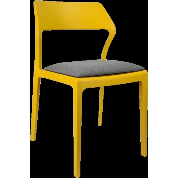 Siesta Snow Chair - Mango with Taupe Fabric Cushion