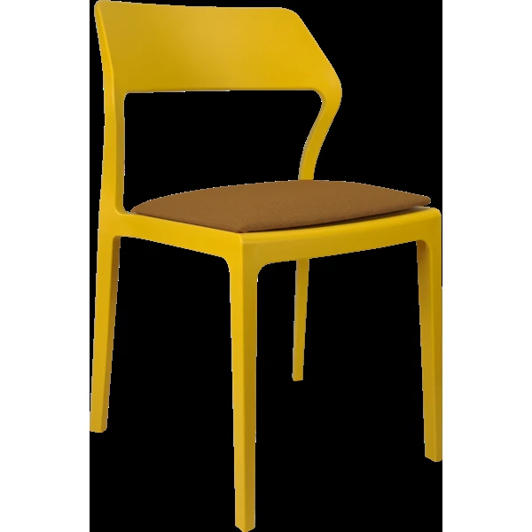 Siesta Snow Chair - Mango with Orange Fabric Cushion
