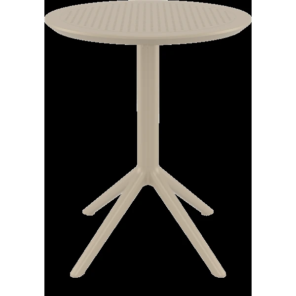Siesta Sky Folding Table 60 Round - Taupe