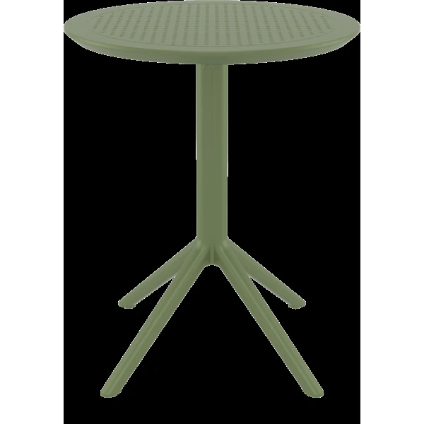 Siesta Sky Folding Table 60 Round - Olive Green