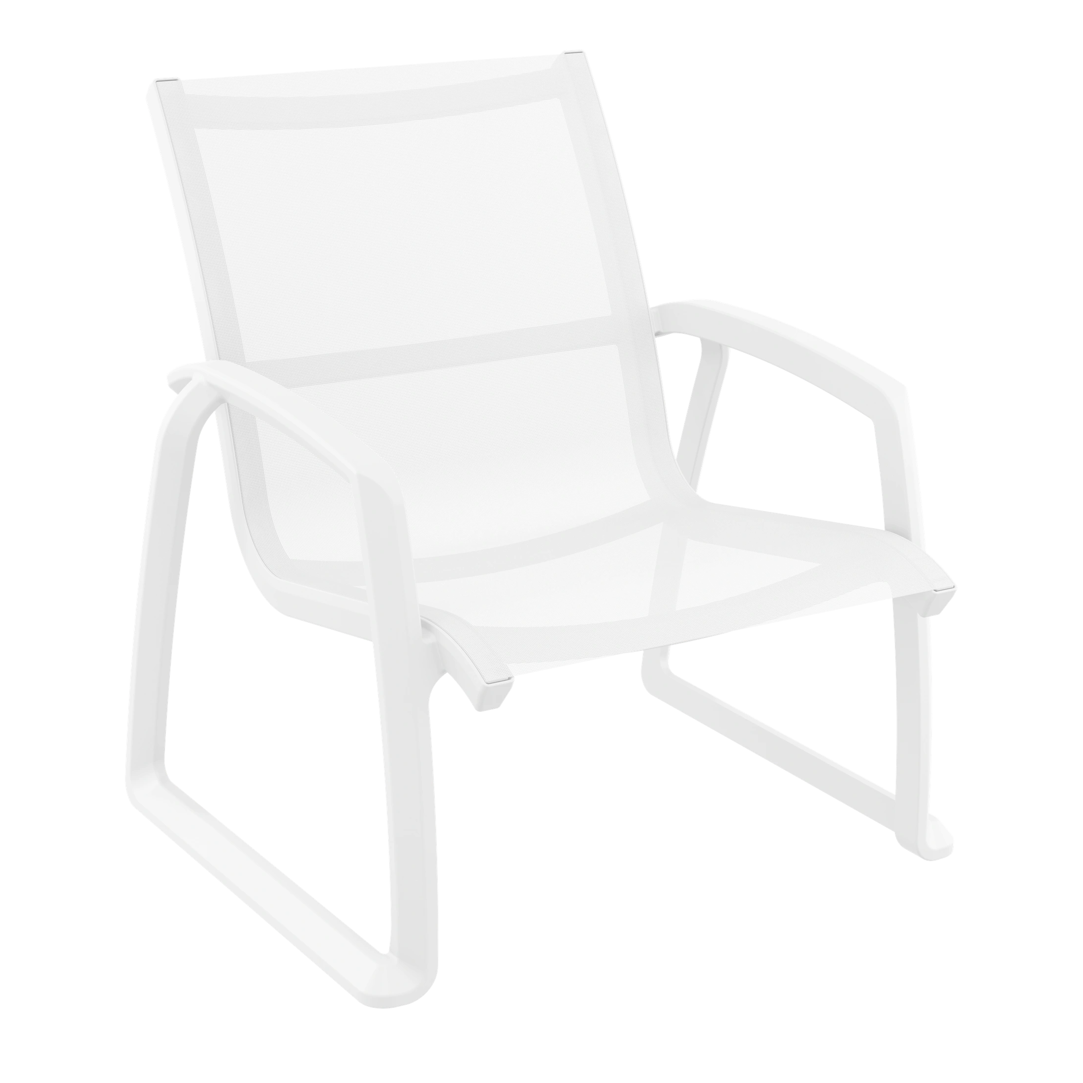 Siesta Pacific Lounge Arm Chair - White