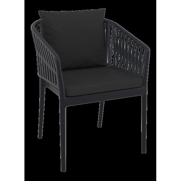 Siesta Portofino Armchair - Black with Black Cushions