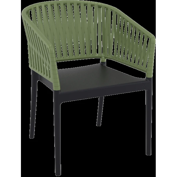 Siesta Portofino Armchair - Black/Olive Green