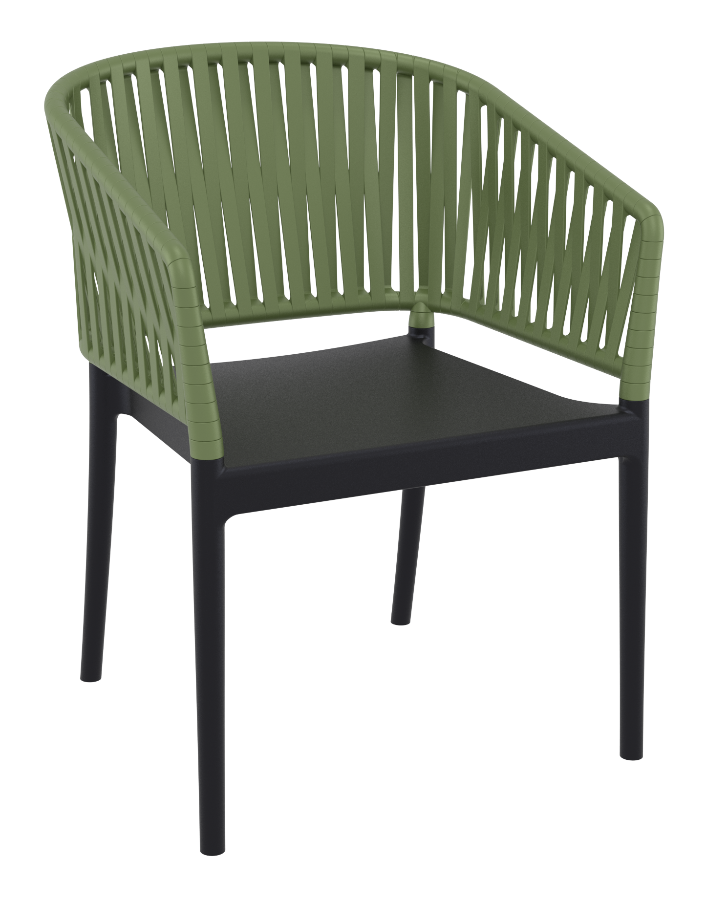 Siesta Portofino Armchair - Black/Olive Green