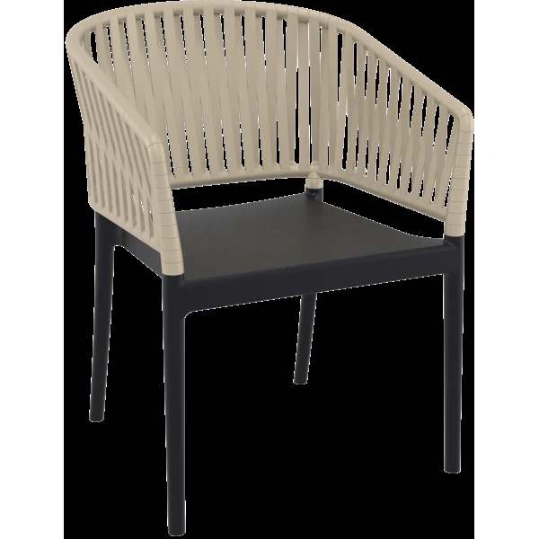 Siesta Portofino Armchair - Black/Taupe