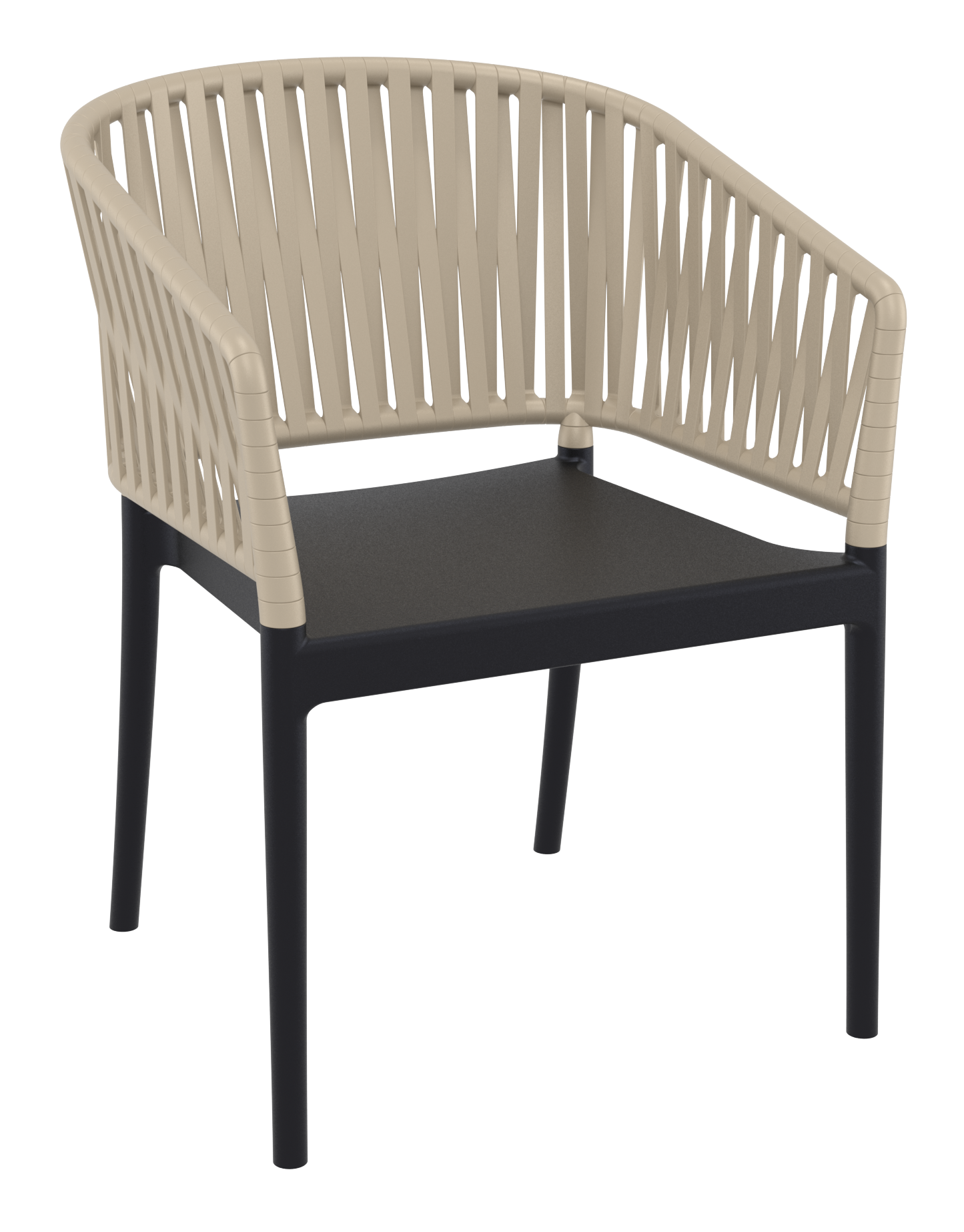 Siesta Portofino Armchair - Black/Taupe