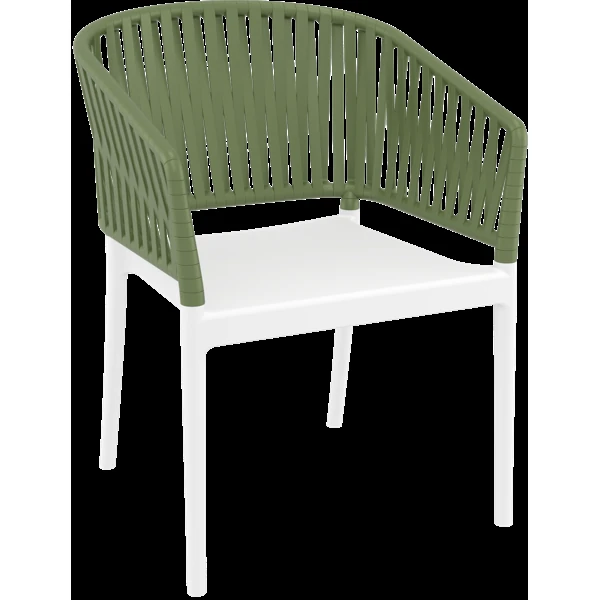 Siesta Portofino Armchair - White/Olive Green