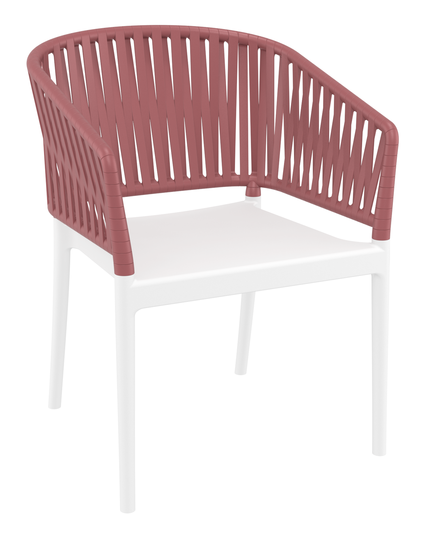 Siesta Portofino Armchair - White/Marsala