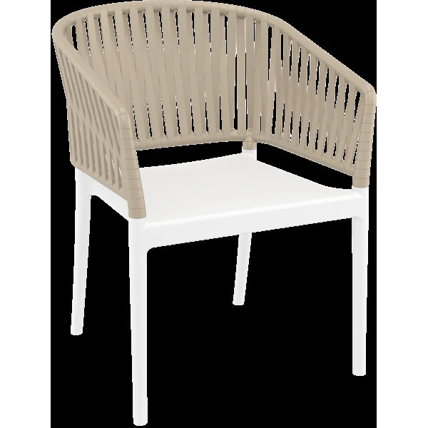 Siesta Portofino Armchair - White/Taupe