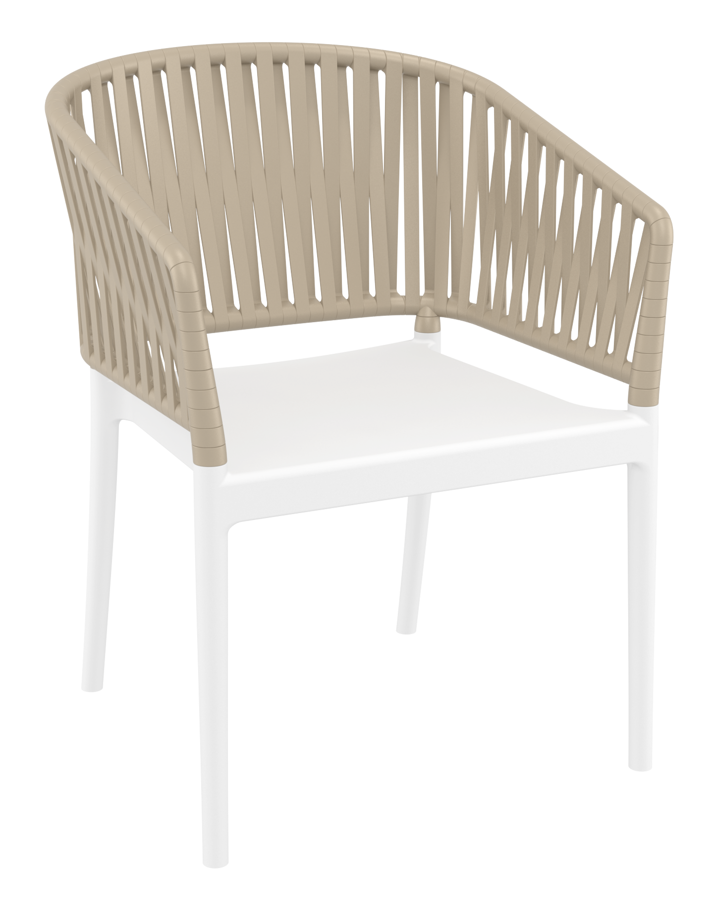Siesta Portofino Armchair - White/Taupe