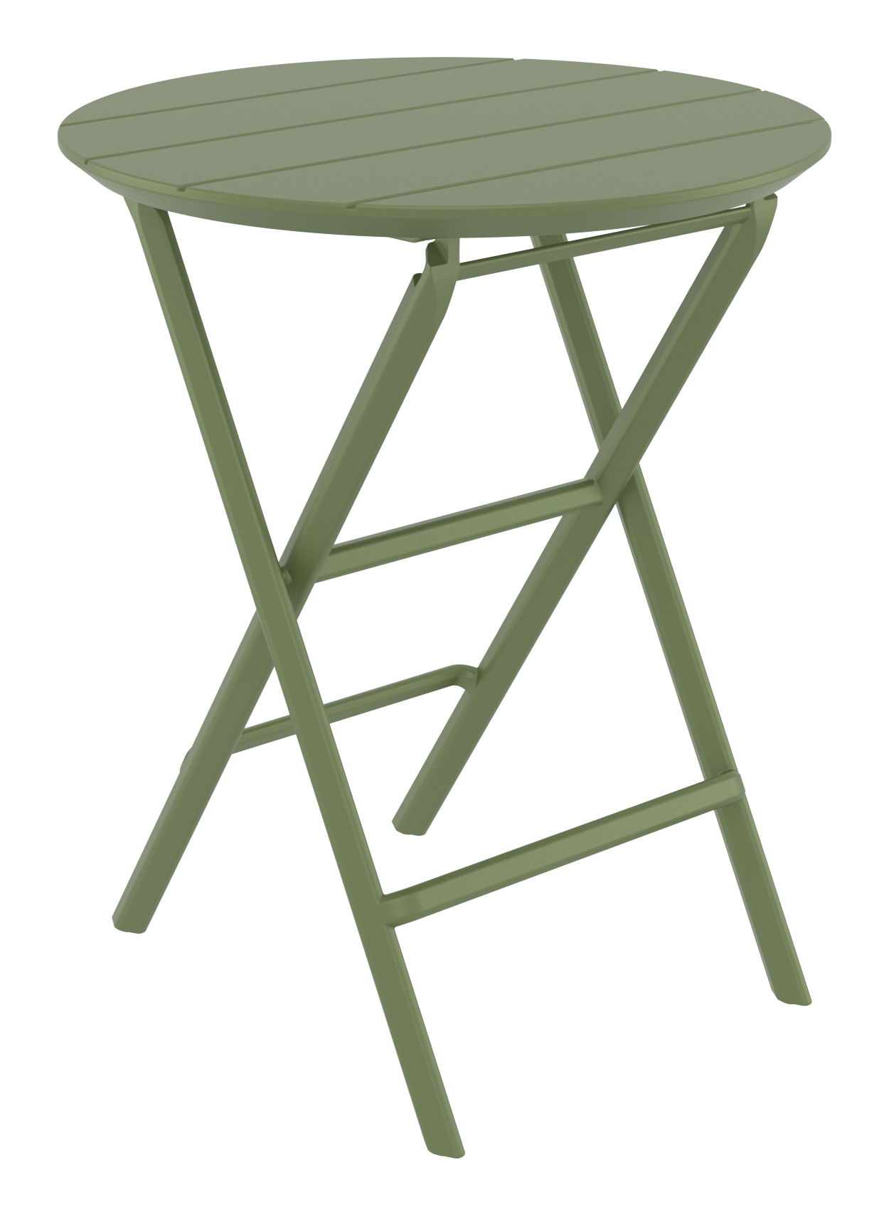 Siesta Helen Folding Table 60 Round - Olive Green