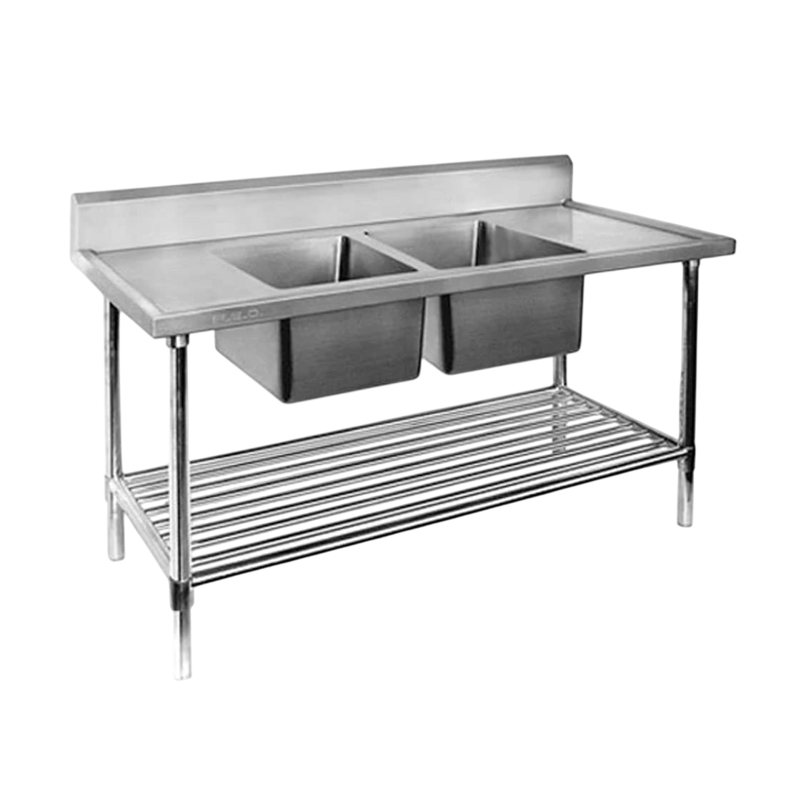 2NDs: Modular System Double Centre Sink Bench with Pot Undershelf - DSB6-1200C/A-NSW2168