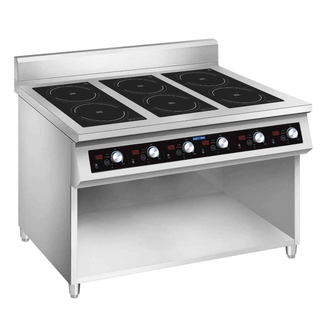 Ex-Showroom: Electmax 700 Series Induction 6-Burner Cooker with Splashback - EIC7-1200P-VIC1020