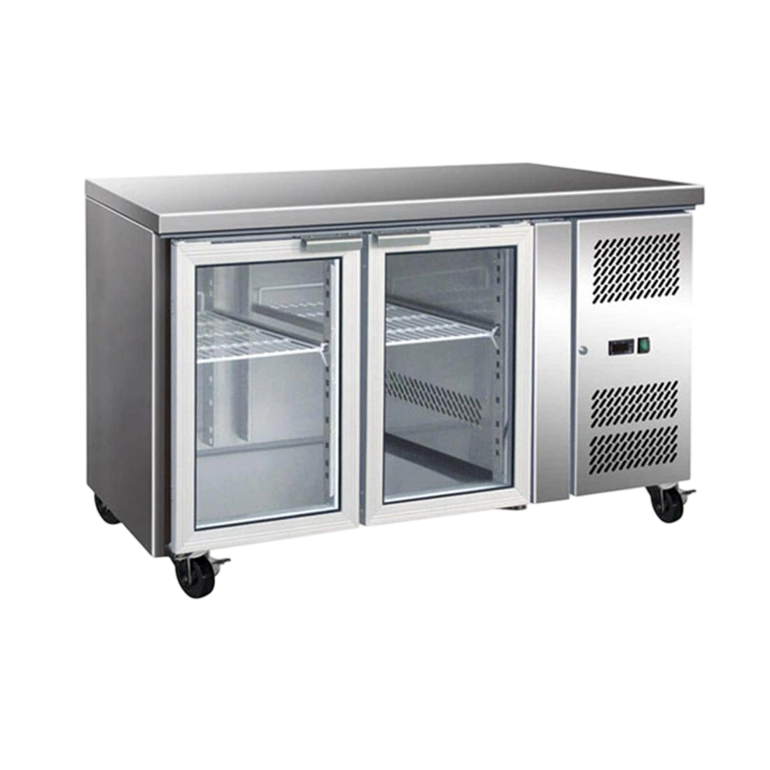 Ex-Showroom: Thermaster 2 Glass Door Gastronorm Bench Fridge - GN2100TNG-VIC1028