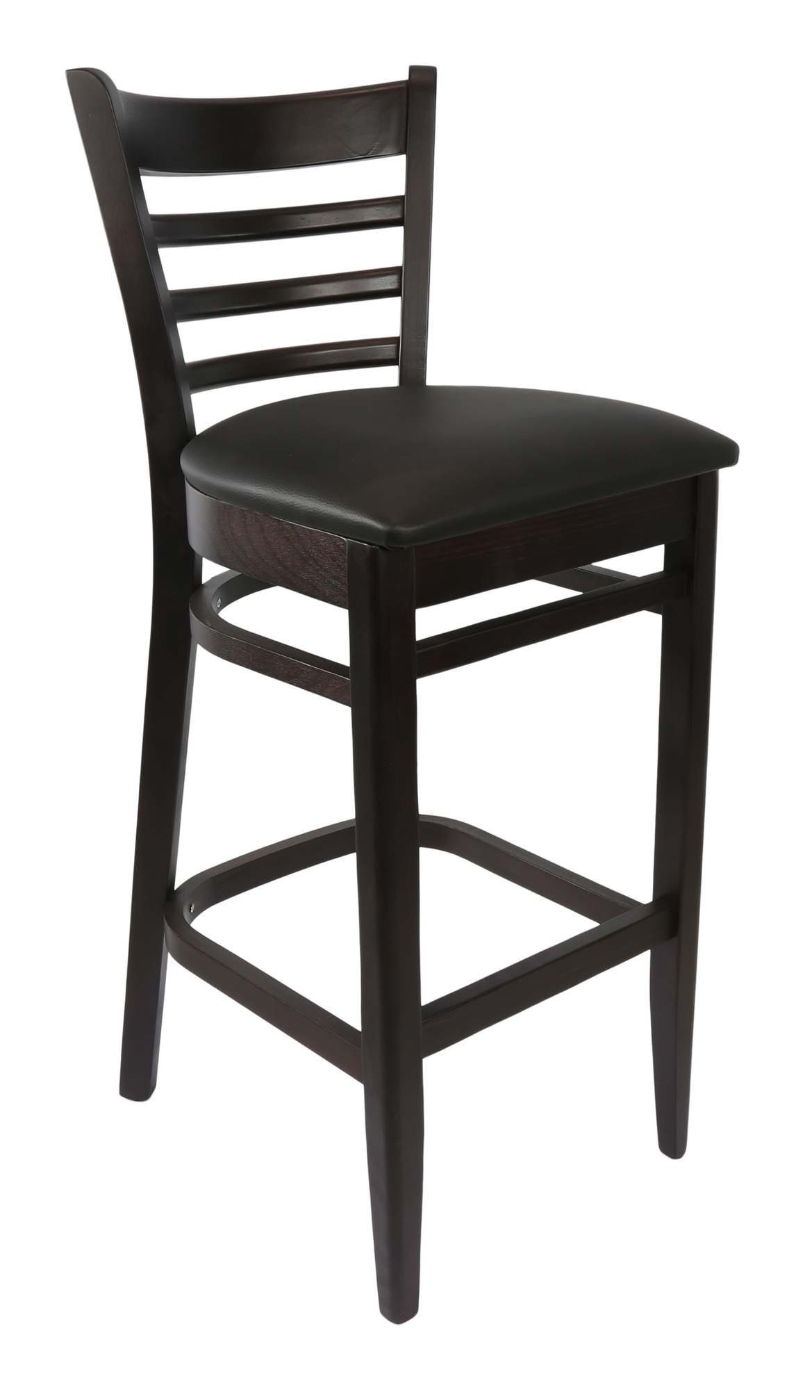 Durafurn Florence Barstool Chocolate - Black Vinyl Seat