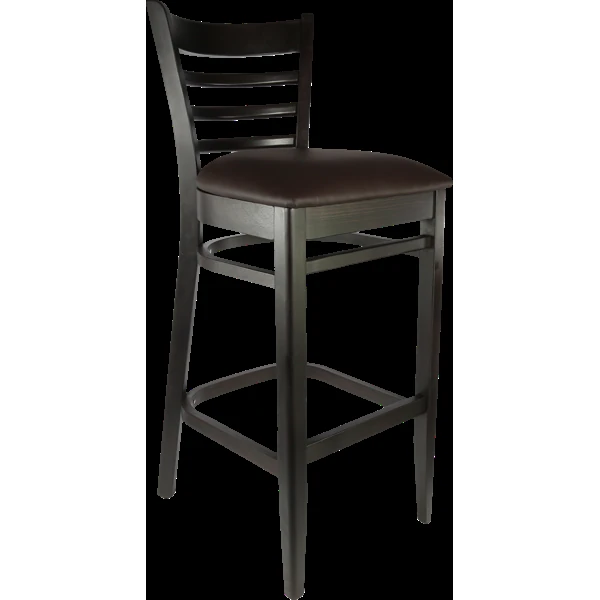 Durafurn Florence Barstool - Chocolate - Chocolate Vinyl Seat