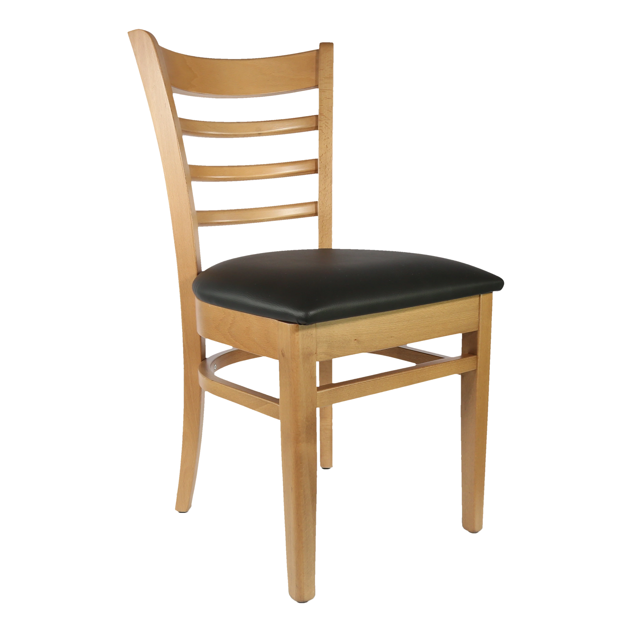 Durafurn Florence Chair - Natural - Black Vinyl Seat