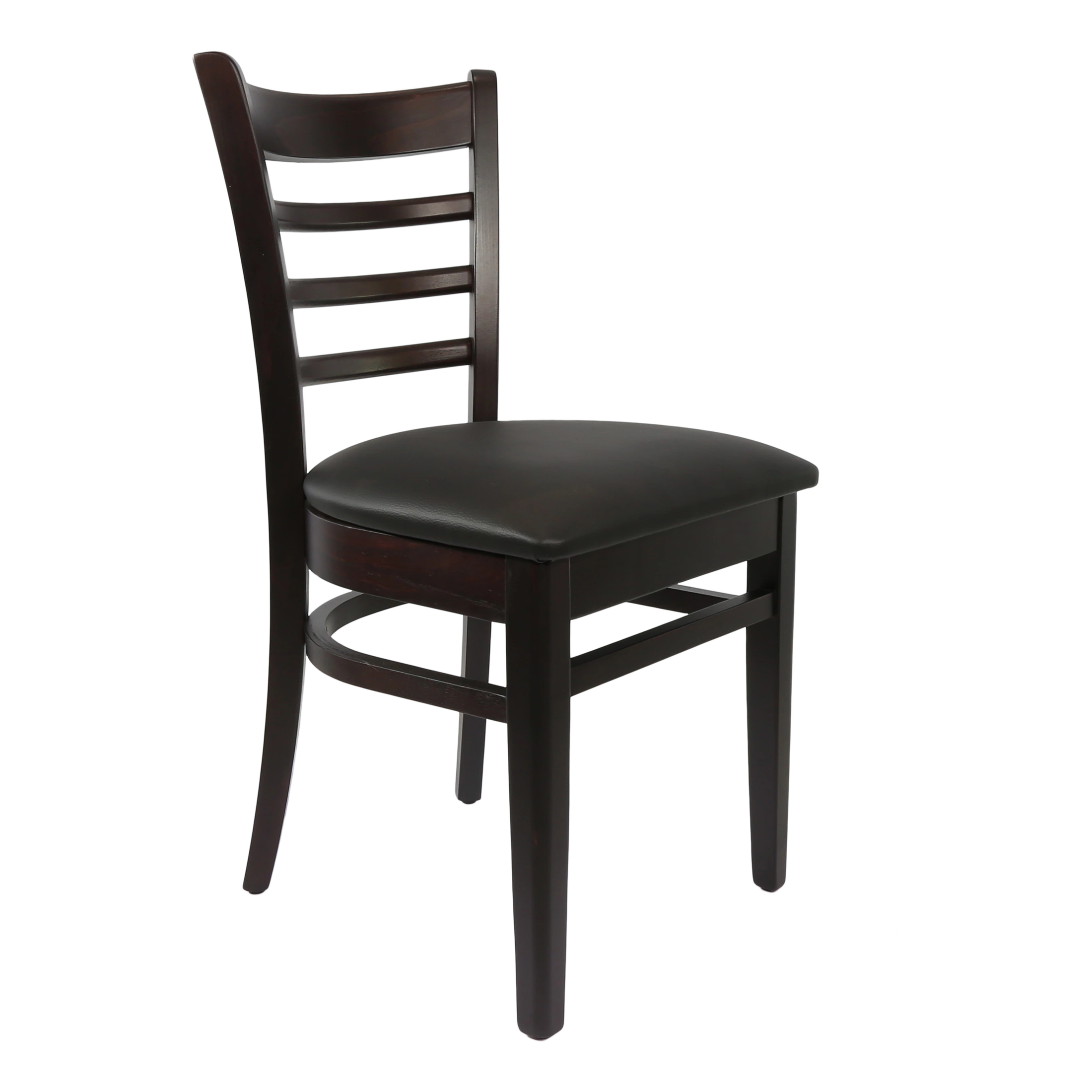 Durafurn Florence Chair - Chocolate - Black Vinyl Seat
