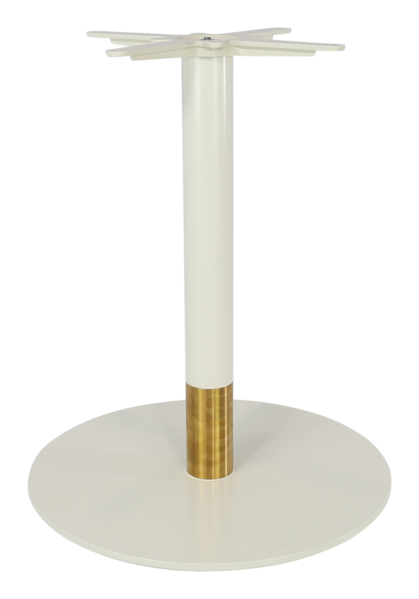 Durafurn Disco Table Base 600DIA - Two Tone - White/Gold
